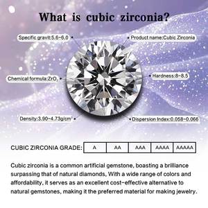 Circonia Cúbica de Calidad 5A, Corte Chrysanthemum Firework, 6mm-8mm, Color Mixto Blanco y Rosa, Forma Redonda, Gema Artificial Suelta - Product Image 6