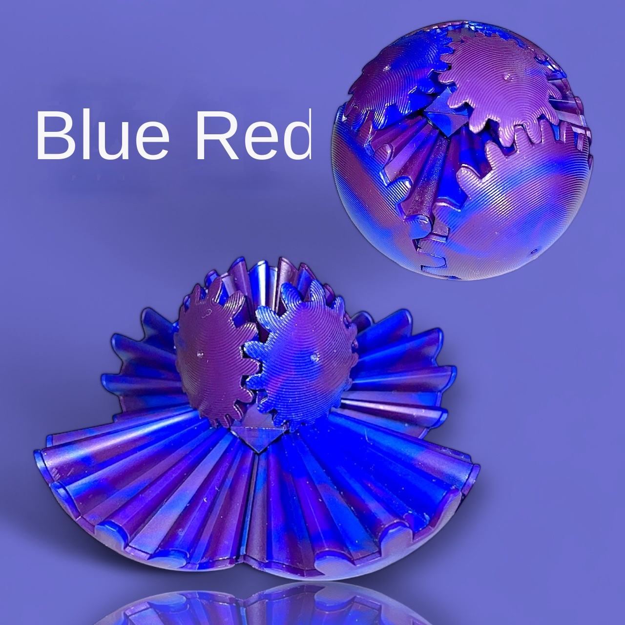 Autism Sensory Toys for Anxiety Relief and Irritability-3D Printed Plastic Gear Balls Rotating Stress Relief Toys