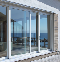 Fenêtre coulissante extérieure moderne pour villa, résistante aux ouragans, insonorisée, à économie d'énergie, avec cadre en aluminium et moustiquaire, taille personnalisée