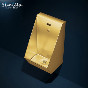 Baño público de alta calidad 304 Acero inoxidable duradero montado en la pared sensor urinario para hombres lavado por gravedad - Product Image 3