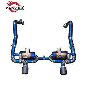 Échappement arrière Valvetronic en acier inoxydable 304 Vortex pour Porsche 718 Boxster Cayman GT4 2017-2020, montage direct - Product Image 1