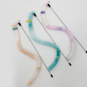 <b>Cat</b> Plush Teaser <b>Toy</b> With Long Handle Boredom Buster For <b>Cats</b> <b>Interactive</b> Play - Product Image 4