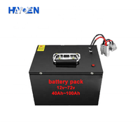 Batterie Lifepo4 personnalisée 12V, 24v, 48v, 60v, 72v, 50ah, 100ah, 200ah, 300ah, prix de gros