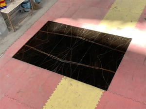 Marber Full Galzed Black 60x60 Porcelana Piso Mármol Cerámica esmaltada Azulejos pulidos - Product Image 2