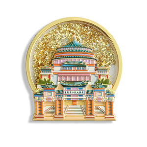 Aimants de réfrigérateur en résine, souvenirs touristiques, style créatif Wen Chuang <span class=keywords><strong>Feng</strong></span>, design magnétique en relief 3D, dessin animé mignon dessiné à la main - Product Image 3