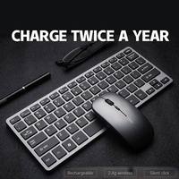 Combo de Teclado y Ratón Bluetooth, Diseño Alemán, Delgado, Estándar, 2.4ghz, Inalámbrico