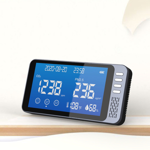 Moniteur de qualité de l'air mural CO2 et PM2.5, batterie au lithium rechargeable, CO2 (400-5000 ppm), matériau ABS - Product Image 5
