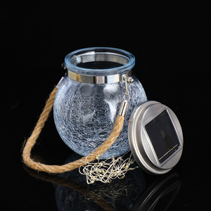 En gros, abat-jour en verre d'extérieur, boules décoratives, couvercles de bougies décoratifs pour jardin à effet craquelé, design personnalisé - Product Image 2