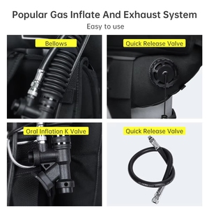 Compensateur <span class=keywords><strong>de</strong></span> flottabilité (BCD) en nylon souple, durable, réutilisable et portable DIDEEP, prix usine, pour ensemble <span class=keywords><strong>de</strong></span> <span class=keywords><strong>plongée</strong></span> - Product Image 4