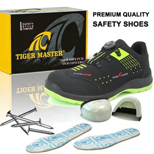 Scarpe di Sicurezza Sportive da Uomo Tiger Master con Chiusura a Rotazione, Punta in Fibra di Vetro, Antiperforazione, Leggere, Antiscivolo, Suola in PU Resistente all'Olio per Aeroporti - Product Image 4