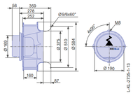 Ventilateur ZIEHL-ABEGG RH56V-VDK.6N.VR Allemagne Ventilation