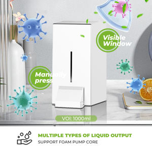 FANDA เครื่องจ่ายสบู่เหลวแบบติดผนังที่ทันสมัยและเป็นมิตรกับสิ่งแวดล้อม ความจุ 1000 มล. โครงสร้างสแตนเลส - Product Image 4