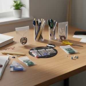 Borsa trasparente Ilan 9x21,5 cm 35 pezzi con intestazione per conservazione e organizzazione - Product Image 2