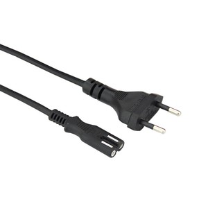 สายไฟ AC ของ EU พร้อมปลั๊กแบบยุโรป 2 ขา รูปทรงเลข 8 (C7) สำหรับ PS4 <span class=keywords><strong>Xbox</strong></span> PS5 ปลั๊กตัวผู้แบบ CEE ปลั๊กตัวเมียแบบ IEC สายไฟคอมพิวเตอร์ - Product Image 1