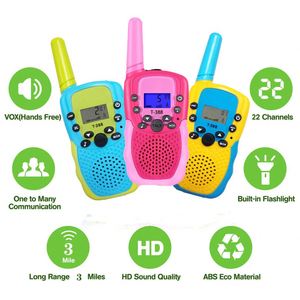 Talkie-walkie enfant, jouet éducatif avec dessins animés, 22 canaux, longue portée, radio bidirectionnelle extérieure, mini talkie-walkie pour enfants - Product Image 3