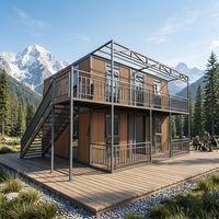 2026 Maison conteneur en acier préfabriquée extensible 10ft/20Ft/30ft/40Ft, Villa, Appartement, Bureau, avec salle de bain extérieure et une ou deux chambres