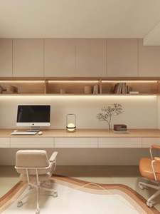 Ensemble bureau et meuble en bois moderne, directement de l'usine, avec options personnalisées pour une utilisation en appartement ou en chambre à coucher - Product Image 2