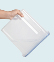 7 pièces Transparent PP plastique scellé boîtes organisateur cuisine boîte de rangement bac ensemble empilable étanche à l'air alimentaire conteneurs de stockage couvercles