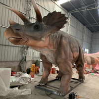 Modèle de dinosaure T-Rex animatronique grandeur nature, statue de dinosaure réaliste et mobile avec son pour la décoration de parcs à thème