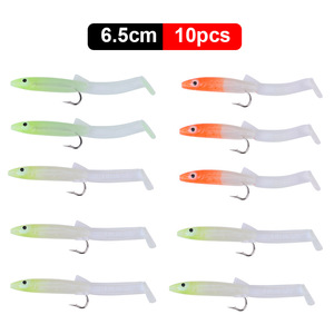 Esca Artificiale Morbida OEM in Silicone PVC a Forma di Anguilla 55mm/65mm/85mm/105mm per Pesca in <span class=keywords><strong>Mare</strong></span> e Fiume, Wobbler Swimbait - Product Image 6