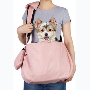 Free sample Outdoor Mesh Breathable Pet Carrying Crossbody Shoulder Sling Bag Custom Small Pet Cat <b>Dog</b> Travel <b>Carrier</b> Bag - Product Image 1