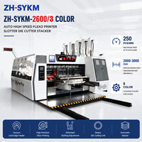 Machine de découpe et d'impression flexographique industrielle ZH à réglage automatique en un clic pour l'emballage de cartons
