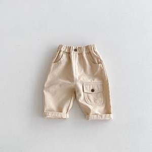 <span class=keywords><strong>Pantalon</strong></span> de survêtement unisexe quatre saisons respirant et souple en coton pour nouveau-né et enfant, style sport décontracté de haute qualité avec logo personnalisé - Product Image 4