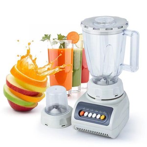 Blender multifonctionnel 1L 3L avec récipient en plastique, double lame, extracteur de jus électrique pour la préparation de smoothies aux fruits - Product Image 1