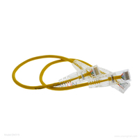 Kabel Patch transparan UTP Cat6 ramping Cat6a 0.3m 0.5m 1m 2m 3m RJ45