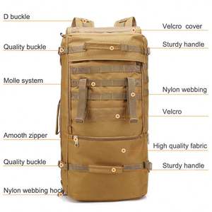 Sac à dos de voyage pour hommes en vente chaude, sac à dos tactique de grande capacité de 60 L, randonnée, camping, chasse, voyage en plein air, sac à dos imperméable - Product Image 2