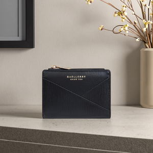 Billetera Rfid Cuero Mujer <span class=keywords><strong>Dama</strong></span> Baellerry Empalme personalizado Pu Cuero Monederos Para Mujer Monedero plegable con cremallera al por mayor - Product Image 1