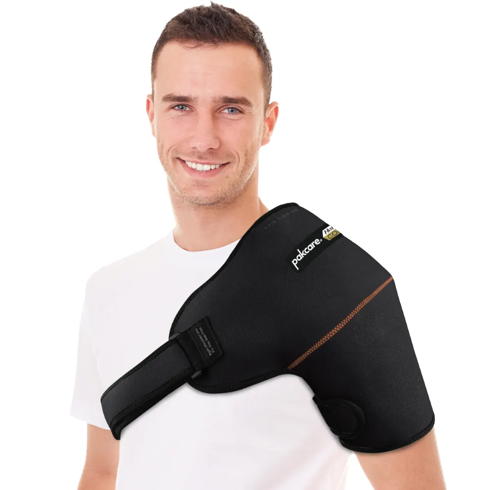 Pakcare OEM Kupfer Gel Schulter kühlung Wrap Ice Pack Hot Cold Therapy Schulter Cool Brace Sleeve