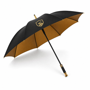 Paraguas de Golf Personalizado con Recubrimiento UV Dorado, Protección UV, Apertura y Cierre Automático, Doble Capa, 54, 60, 68 Pulgadas, con Logotipo para Promoción - Product Image 1