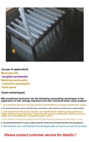Système de membrane à feuille plate en PTFE, module MBR, traitement, type rideau 0,1 m, garantie 1 an, 10-40 L/mh, équipement de traitement de l'eau