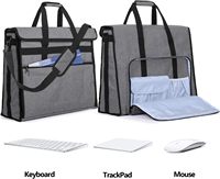 Étui de transport de protection sac de voyage stockage sac fourre-tout pour 27 "ordinateur de bureau ordinateur processeur principal moniteur clavier