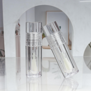 Custom Logo <b>Clear</b> Lip <b>Gloss</b> PETG/ABS Plastic Empty Tubes with Metal Brush Head for Skin Care Mascara Cosmetics - Product Image 4