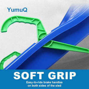 YumuQ Prêt à expédier Traîneau à neige orientable d'<span class=keywords><strong>hiver</strong></span> pour l'extérieur Traîneau pour bébé avec volant pour enfants et adultes - Product Image 5