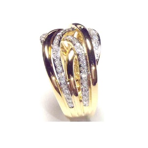 Bague de fiançailles et de mariage tendance pour femme en or blanc massif 18 carats avec diamants naturels sertis pavé – Design « Beloved Bride » - Product Image 3