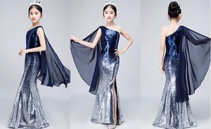 <span class=keywords><strong>Abiti</strong></span> da bambina monospalla con paillettes, <span class=keywords><strong>abiti</strong></span> da bambina monospalla brillanti - Product Image 2
