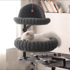 La última cama flotante de escritorio para gatos, nido de refrigeración extraíble para mascotas, cama colgante con ventana para gatos - Product Image 2