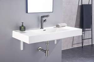 <span class=keywords><strong>Robinet</strong></span> de lavabo de salle de bain en alliage de zinc, mitigeur d'eau chaude et froide, <span class=keywords><strong>robinet</strong></span> de lavabo à poignée unique, articles sanitaires - Product Image 4