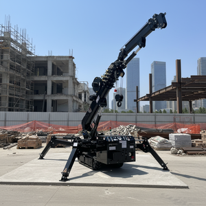 رافعة عنكبوتية متنقلة RST L-401 بحمولة 3 طن و5 طن و8 طن مع ذراع تلسكوبي ودوران 360 درجة، رافعة هيدروليكية صغيرة زاحفة تصل إلى ارتفاع 14 متر مع ذراع إضافي - Product Image 3