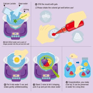 Kit de Création d'Élfs Aquatiques Aqua Fairy : Jouet <span class=keywords><strong>Magique</strong></span> DIY pour Enfants avec 6 Gels et 8 Moules - Product Image 4