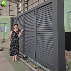 Porte pliante électrique de jardin en aluminium sur mesure Volets de villa Porte patio - Product Image 4