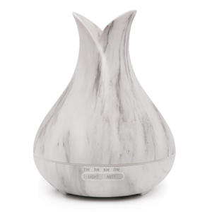 Diffuseur d'arômes à motif marbré 400 ml, humidificateur avec lumière LED, usage domestique et commercial - Product Image 3