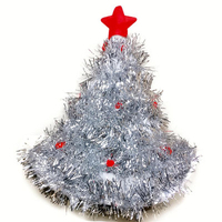 Tinsel Arbre De Noël Chapeau Bandeau Père Noël Fête De Noël Père Noël Déguisement Chapeaux