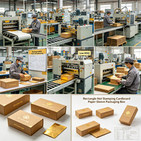 Caja Rectangular Biodegradable con Logotipo Personalizado XJY, Estampado en Caliente con Lámina Dorada, Embalaje de Cartón, MOQ Bajo