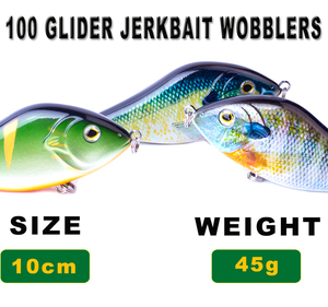 Kingdom — leurre méné rigide coulant en plastique, appât artificiel idéal pour la pêche au brochet, crankbait, 10CM, 45G, 1 unité - Product Image 3