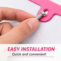 Support de plaque d'immatriculation décoratif en alliage d'aluminium rose, modèle US standard FENGYUNJIA MG-10, vente en gros