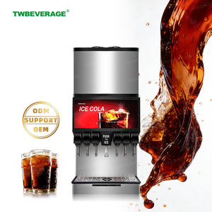 Distributeur de soda silencieux TWBEVERAGE avec machine à glaçons intégrée pour café et bar - Product Image 3